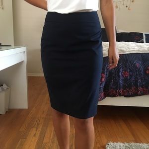 Jones New York Navy Blue Work Skirt